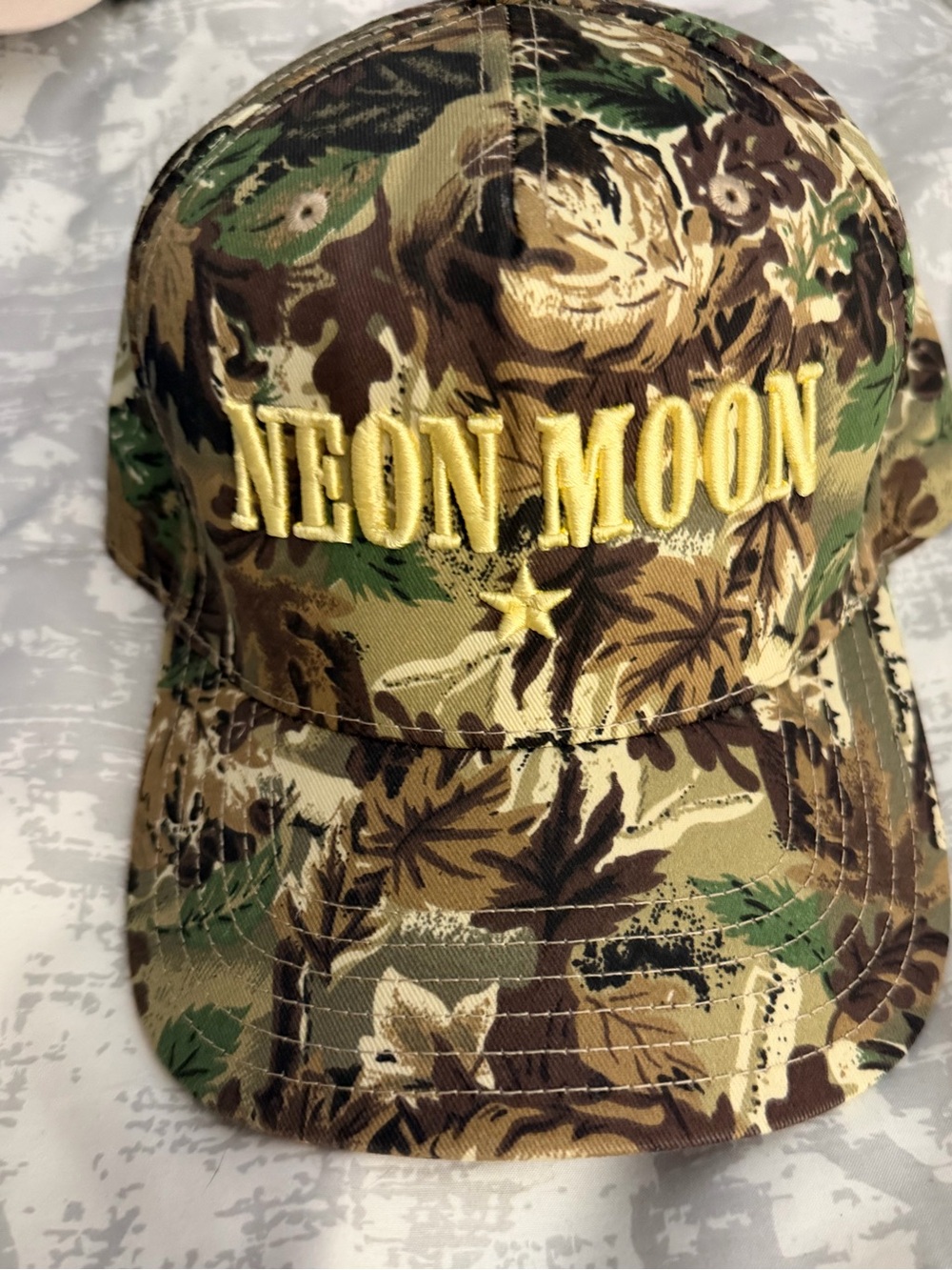 Camo 'NEON MOON' Embroidered OTTO hat!